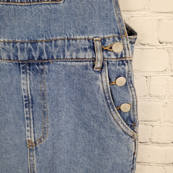 ONLY | Karlie denim Spencer pinafore dress - Picture 3 of 7